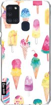 Casetastic Samsung Galaxy A21s (2020) Hoesje - Softcover Hoesje met Design - Ice Creams Print