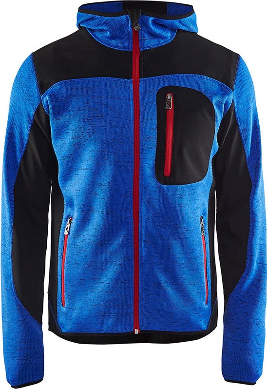 Blaklader Gebreid vest met softshell 4930-2117 - Mannen - Kobaltblauw/Zwart - L