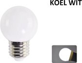LED Bollamp E27 - 2 Watt - Koel Wit