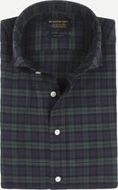 Steppin' Out Herfst/Winter 2021  Brushed Cotton Highland Checks Mannen - Regular Fit - Katoen - Blauw (M)