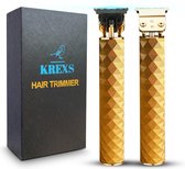 Krexs Gouden Baardtrimmer - Tondeuse - Trimmer - Scheerapparaat - Haartrimmer – Bodygroomer - Baard