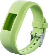 Horlogebandje Geschikt voor Garmin Vivofit 3 Pols Groen - Siliconen - Horlogebandje - Polsbandje - Bandjes.nu - Polsband