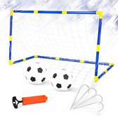 Voetballoël - Zinaps Kinderkorrel Set met baldoel en pompvoetbal Interactief speelgoedsportplezier voor tuin Indo (WK 02128)