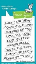 Wavy Sayings Clear Stamps (LF1899)
