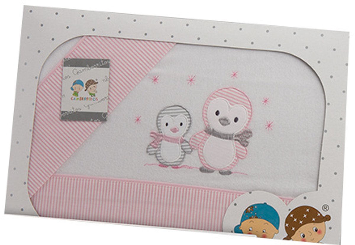 Gamberritos Laken Set Roze Pinguïn 3-delig Klein