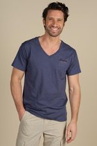 DEELUXE T-shirt met V-hals  SOLDIER River Blue