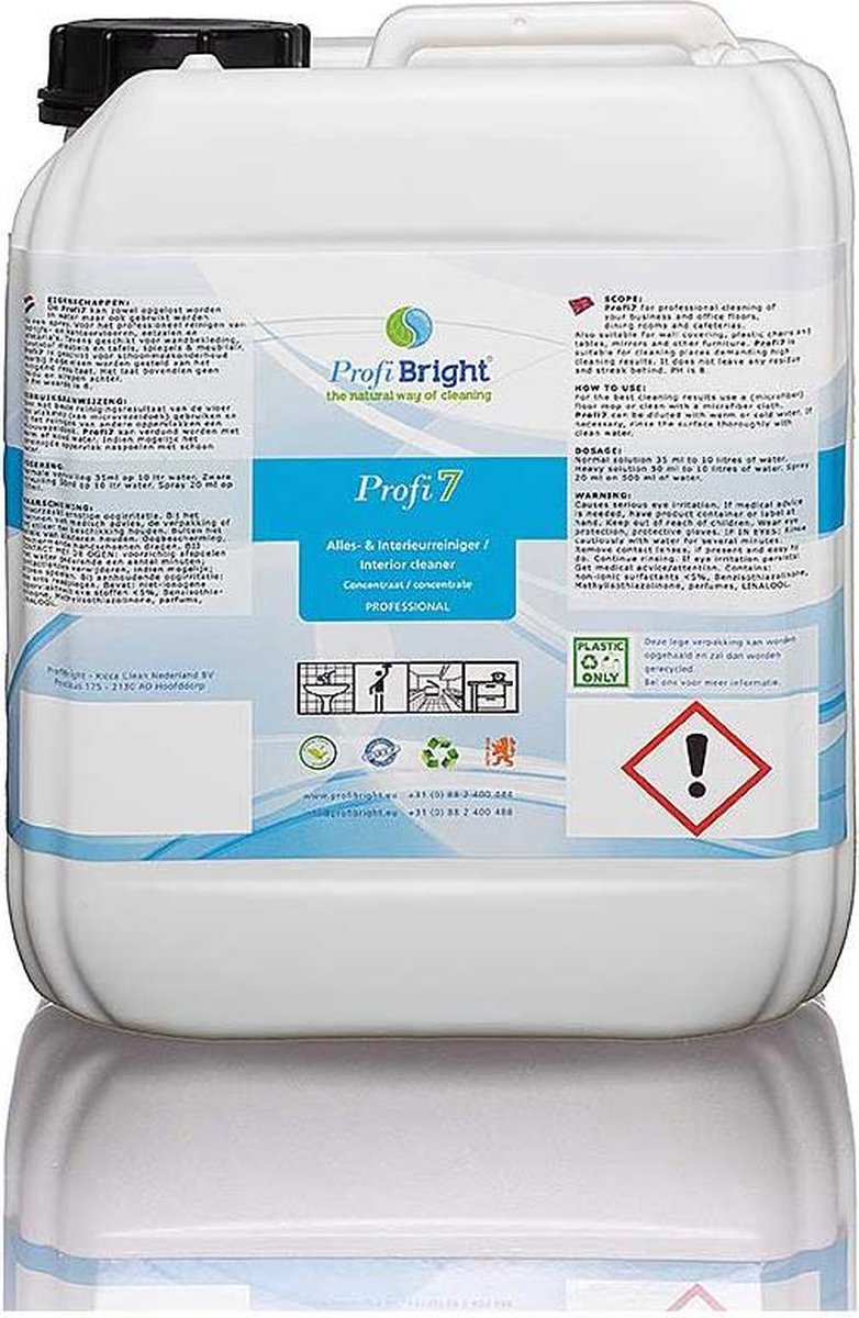 ProfiBright - Zakelijk - Allesreiniger Profi7 - Interieurreiniger - Fris van geur - Dierproefvrij - 5 liter