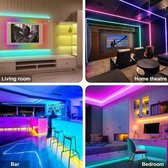 LED strip Magisch - 5 Meter Lang - Multy Color - Met Afstandsbediening - Zelfklevende Strip Gemakkelijke Installatie