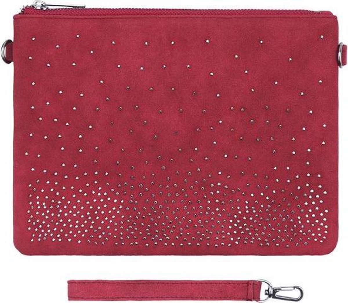 Yehwang - Bag Stylish Studs - Red