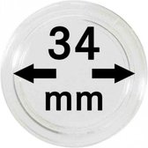 Lindner Hartberger muntcapsules Ø 34 mm (10x) voor penningen tokens capsules muntcapsule