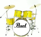 Miniatuur Pearl drumstel geel