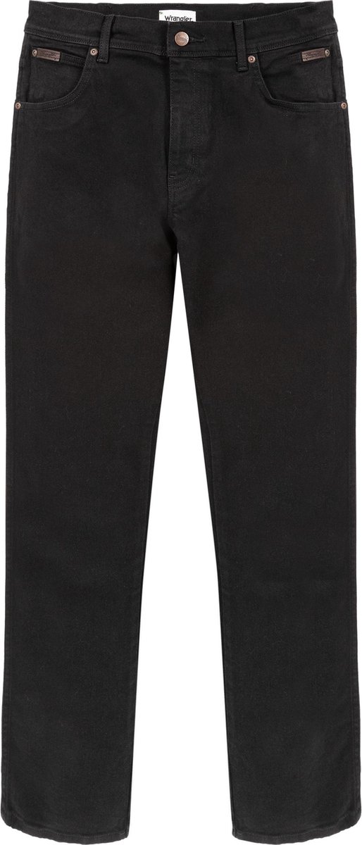 Wrangler Texas Overdye Regular Fit Heren jeans W29 X L32 Zwart