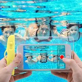 2 Stuks - Universele Mobiele Telefoon Hoes - Onder Water - 100% Waterdicht - Geel