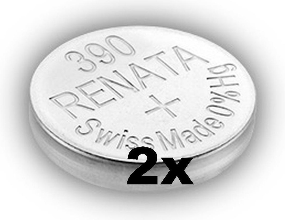 Renata 390 / SR1130SW zilveroxide knoopcel horlogebatterij 2 (twee) stuks