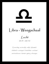 Sterrenbeeld │Weegschaal │Libra │ Poster │Magnetisch