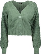 Only Vest Onlfreeze L/s V-neck Cardigan Knt 15236201 Mallard Green/w Melange Dames Maat - S