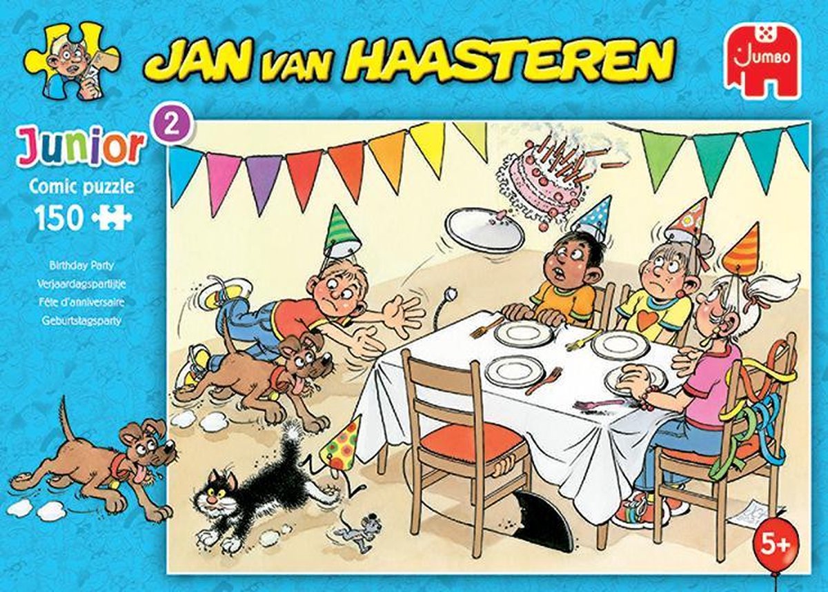 Jan van Haasteren Junior Verjaardagspartijtje puzzel - 150 stukjes - Kinderpuzzel — afbeelding 4