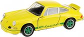 schaalmodel Porsche '73 Carrera RS geel