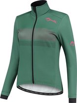 Rogelli Purpose Winterjack - Dames - Fietsjack - Groen/Coral - Maat XS