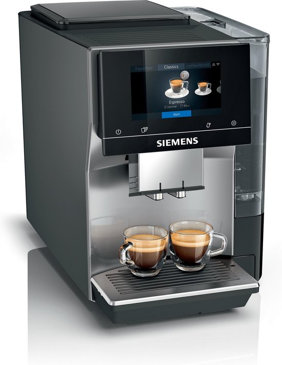Verschuiving communicatie fluweel Siemens EQ.700 TP705R01 - Volautomatische espressomachine - Zwart | bol.com