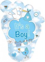 folieballon "It's a boy" 46 x 70 cm blauw