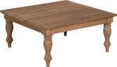 Salontafel - bologna - coffee table 100x100 - kd - bruin - 100x100x45