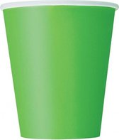 feestbekers lime 266 ml 8 stuks