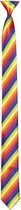 stropdas Shiny unisex 50 cm regenboog multicolor
