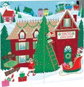 wanddecoratie Santa's Workshop  82 x 165 cm groen