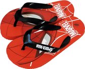 Marvel Teenslippers Spider-man Junior Rubber Rood/zwart Mt 30