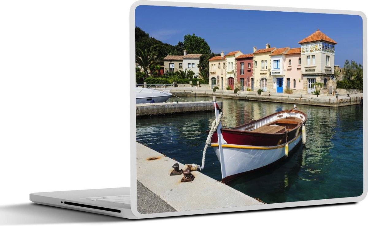 Afbeelding van product SleevesAndCases  Laptop sticker - 17.3 inch - Frankrijk - Eiland - Boot