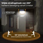 Bol.com Solar Buitenlamp met Bewegingssensor - Op Zonne Energie - Buitenverlichting Met Sensor - Dag en Nacht - 208 LEDS aanbieding