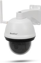 SecuFirst CAM214W Dome Camera wit met 128GB Opslag - IP Camera draai- en kantelbaar voor buiten - FHD 1080P