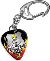 Plectrum sleutelhanger Engineers Rock!