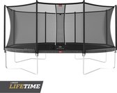 BERG Trampoline ovaal Favorit Regular grijs 520 cm met net, afdekhoes en ladder