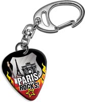 Plectrum sleutelhanger Paris Rocks!