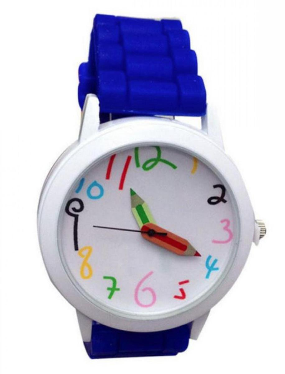 Hidzo Horloge Potlood - Ø 39 mm - Donker Blauw - Siliconen