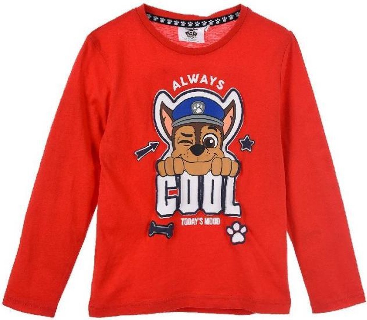Nickelodeon - Longsleeve shirt PAW Patrol - Chase - jongens - maat 98