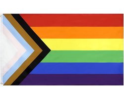 BukkitBow - LGBT Gay Pride Vlag - Regenboog Vlag - Grote Regenboog Vlag - 90x150cm