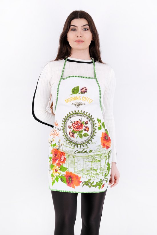 Cadeau schort voor dames - Chef Italian food - zwart - keukenschort - keukenprinses - Moederdag - Moederdag keukenschorten - warenhuis