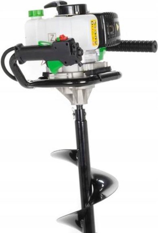 Zipper Benzine Grondboor ZI-ELB70 - 70 cm - 1,65 KW - 3000 1/min| inclusief 3 Boren (100/150/200 mm) van Zipper — afbeelding 4
