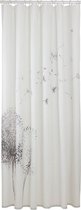 Sealskin Flow - Rideau de douche 180x200 cm - Polyester - Noir / Blanc