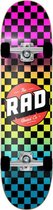 RAD - Dude Crew Checkers Compleet Skateboard Neon Fade 7.75 Professioneel skateboard voor gevorderde, beginner, jongen, meisje, heren of dames. Skateboard Planet Street & Park Skat