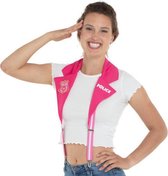 bretels politie dames polyester roze one-size