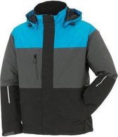 Planam jas Outdoor Aviator (3755) - Zwart | Turquoise - 4XL