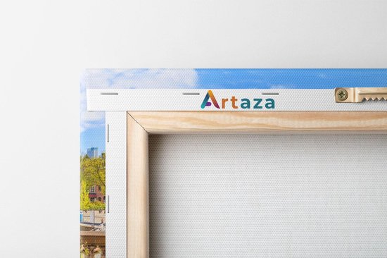 Artaza Peinture sur Toile Vieux Port Coloré à Rotterdam - 80x120 - Groot - Photo sur Toile - Impression sur Toile