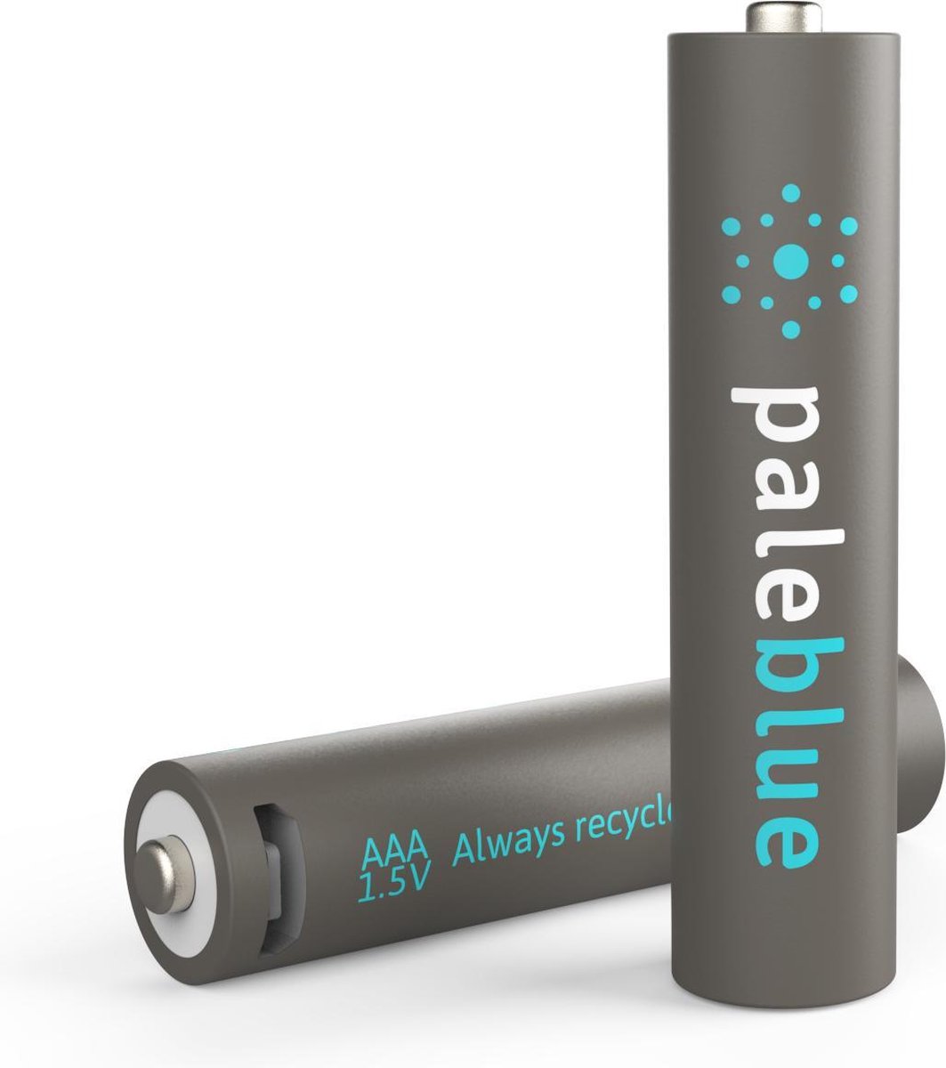 Pale Blue Earth - AAA USB oplaadbare batterijen (4x) - Lithium - lichter, sneller opladen, hoger vermogen, duurzaam