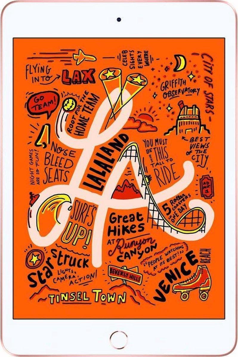 Refurbished iPad Mini 5 64 GB 4G Goud Licht gebruikt