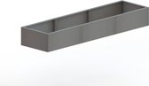 MySteel Verzinkt staal plantenbak Texas xxl 3000x800   - Hoogte: 800mm