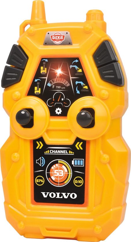 Dickie Toys RC Volvo Graafmachine - Vanaf 3 jaar - Licht en geluid - Bestuurbaar